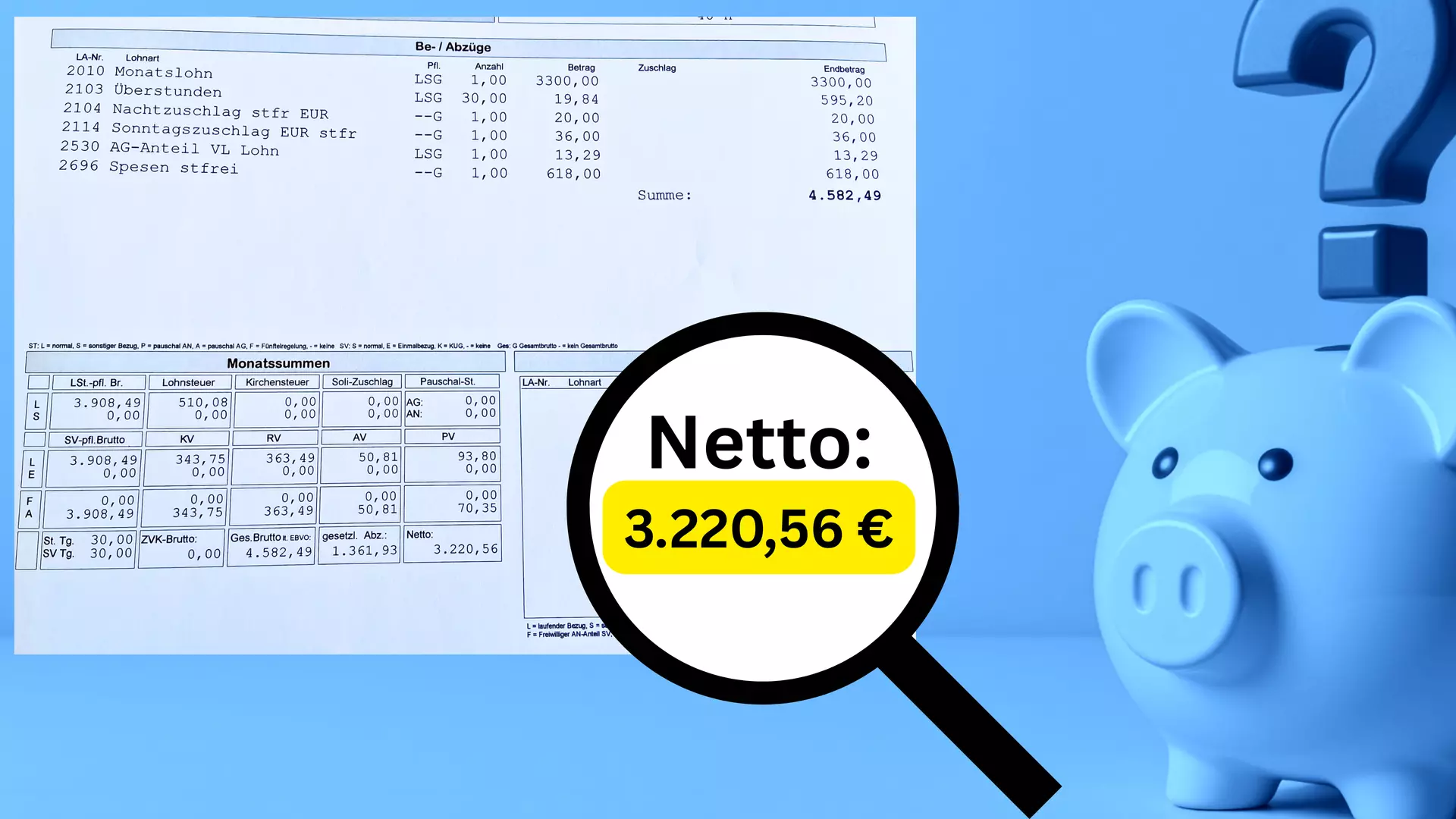 Steuerklasse 1 - Fernverkehr - Rechenbeispiel