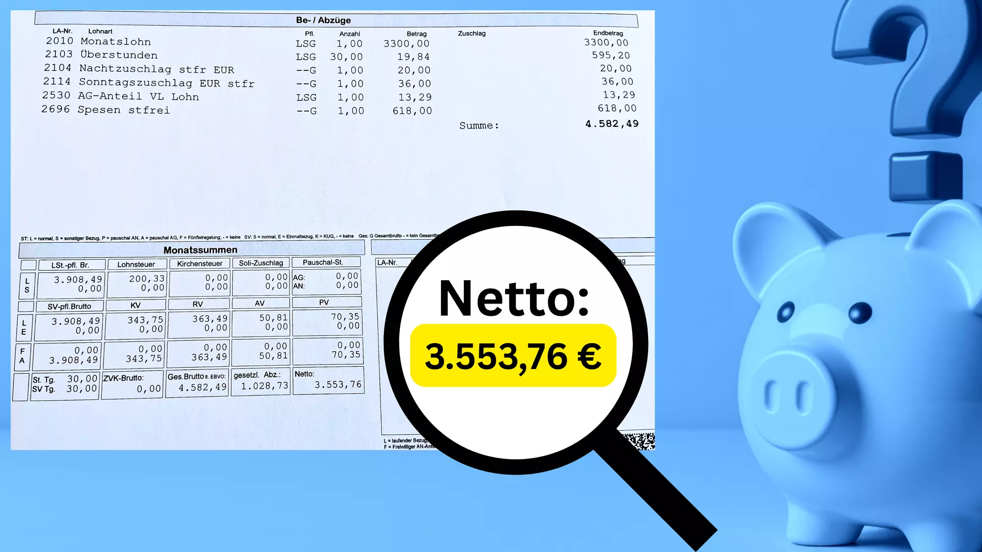 Steuerklasse 3 - Fernverkehr - Rechenbeispiel