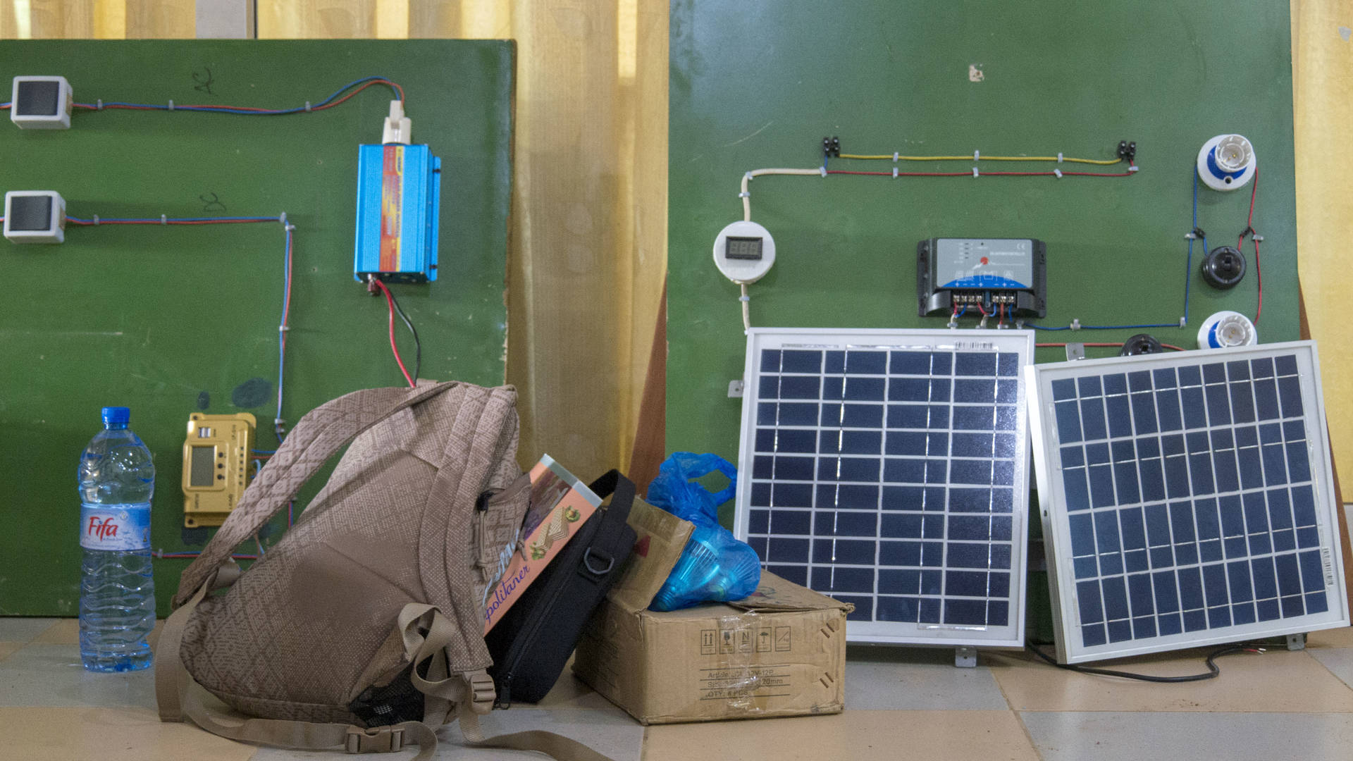 Schulungsequipment von den Partnerfirmen